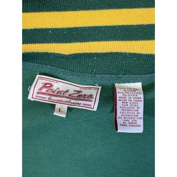 Dublin Ireland Point Zero Souvenir Full Zip Up Track Jacket Green Athleisure Lg - Picture 4 of 7